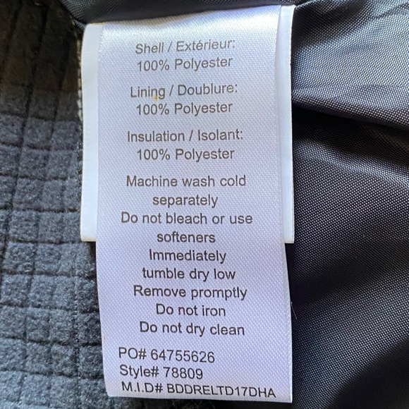 North End size S Blue Zip Front Water Resistant Insulated Outdoor Jacket - Picture 8 of 13